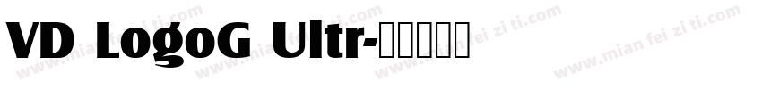 VD LogoG Ultr字体转换